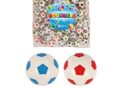 Jet-Ball Fußball 3,3 cm, 4 verschiedene Farben, Mini-Sprungbälle für Kinder TK Gruppe® Grosshandel 