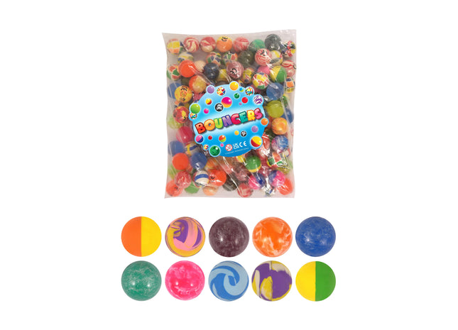 Jet-Bälle 3 cm, 10 verschiedene Farben, Sprungbälle für Kinder TK Gruppe® Grosshandel 