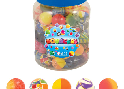 Jet-Bälle 3,3 cm, 10 verschiedene Farben, hochgesprungene Mini-Bälle für Spiele und Spaß TK Gruppe® Grosshandel 