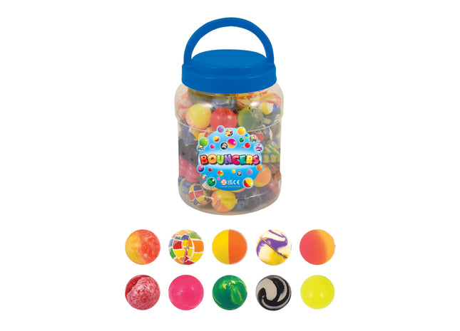 Jet-Bälle 3,3 cm, 10 verschiedene Farben, hochgesprungene Mini-Bälle für Spiele und Spaß TK Gruppe® Grosshandel 