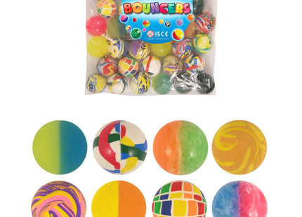 Jet-Bälle 4,3 cm, 10 verschiedene Farben, hochgesprungene Mini-Bälle für Kinder und Spiele TK Gruppe® Grosshandel 