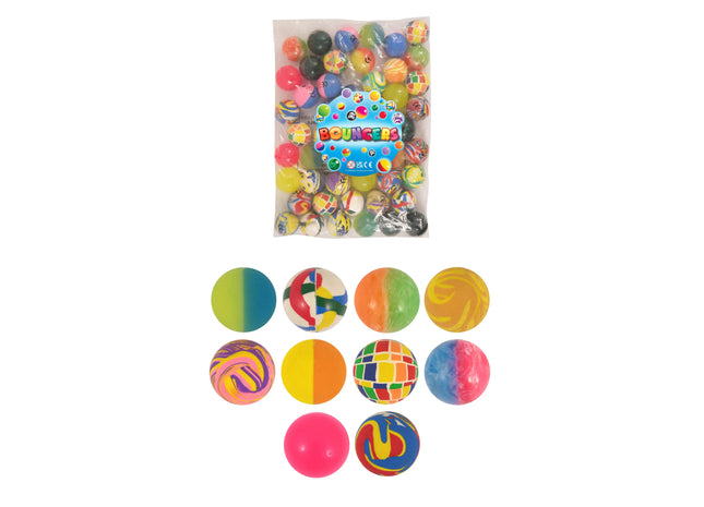Jet-Bälle 4,3 cm, 10 verschiedene Farben, hochgesprungene Mini-Bälle für Kinder und Spiele TK Gruppe® Grosshandel 