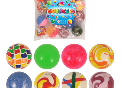 Jet-Bälle 6 cm, 10 verschiedene Farben, große Sprungbälle für Kinder und Draußenspiel TK Gruppe® Grosshandel 