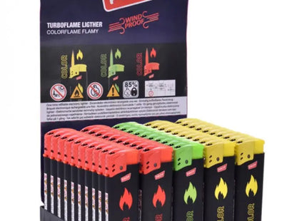 Jet Flame Elektrische Feuerzeug, 3 Farben sortiert TK Gruppe® Grosshandel 