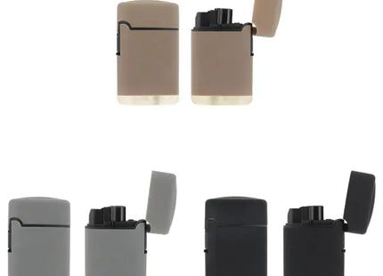 Jet-Flammen Feuerzeuge, 4er-Set - Soft Touch Oberfläche, Ergonomisch, Schnellzündung TK Gruppe® Grosshandel 