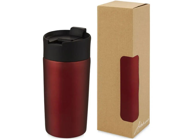 Jetta 330ml Kupfer-Vakuum Isolierbecher in Rot: Stilvoll & Effektiv TK Gruppe® Grosshandel 