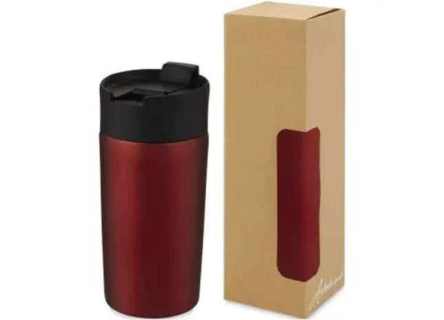 Jetta 330ml Kupfer-Vakuum Thermo-Becher, Leuchtend Rot TK Gruppe® Grosshandel 
