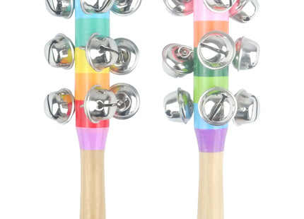 Jingle-Stick 19 cm, Handliches Musikinstrument, Rhythmusstab mit Schellen für Kinder und Musikliebhaber TK Gruppe® Grosshandel 