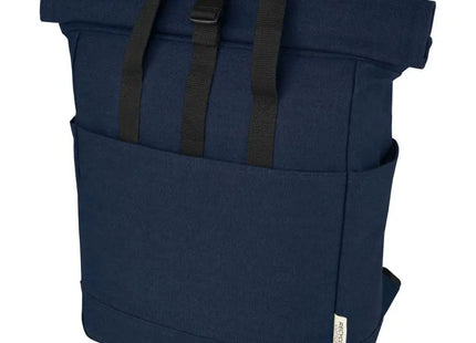 Joey 15 GRS Rolltop Laptop-Rucksack, Recyceltes Canvas – Navy TK Gruppe® Grosshandel 