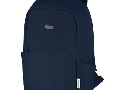 Joey 15,6 Anti-Diebstahl Laptop-Rucksack, GRS-Recycelt – Navy, 18L TK Gruppe® Grosshandel 