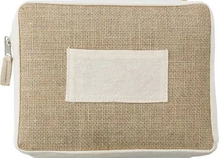 Julian Jute-Kosmetikbeutel in Braun - Umweltfreundlich & Stilvoll, 100 Zeichen TK Gruppe® Grosshandel 