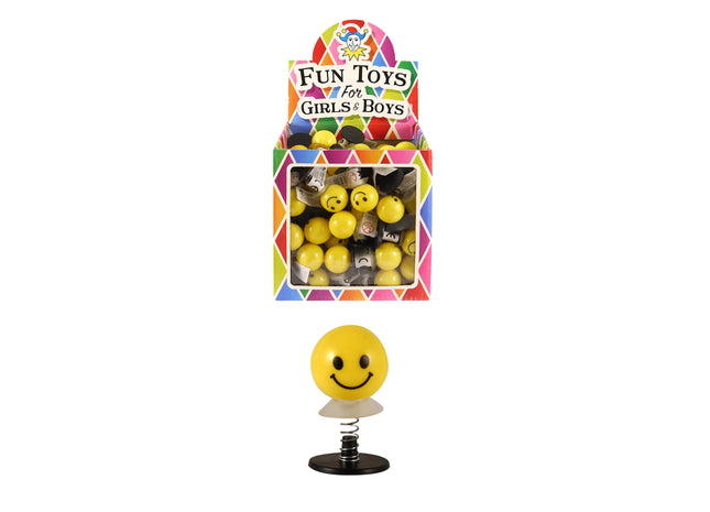 Jump-Ups Spielzeug mit Lächeln, 5 cm – lustiges Hüpfspielzeug für Kinder TK Gruppe® Grosshandel 