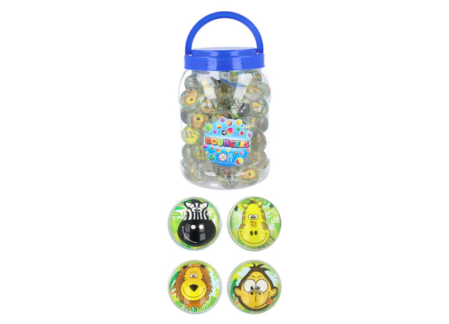Jungle Ball Jetball 3,3 cm – 4 sortierte Farben, bunte Sprungbälle für Kinder TK Gruppe® Grosshandel 