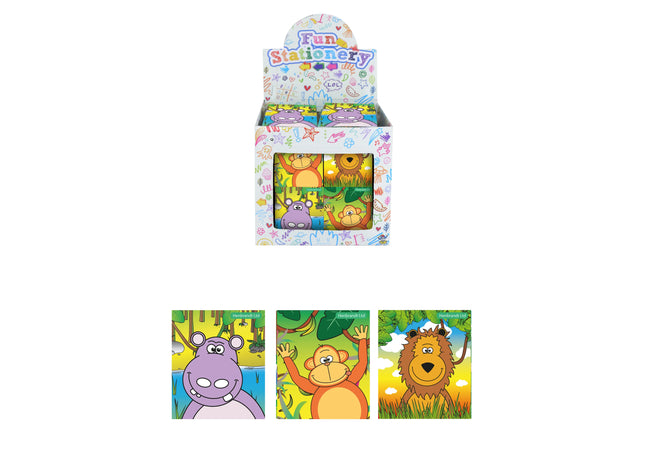 Jungle Mini-Notizbuch, 7cm x 6cm, 10 Seiten - Kompaktes Notizbuch für Kinder TK Gruppe® Grosshandel 