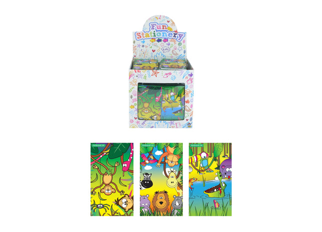 Jungle Notizbuch-Set 9,3 x 5,5 cm – 3er-Pack, Tiermuster, Taschenformat, ideal für Unterwegs TK Gruppe® Grosshandel 