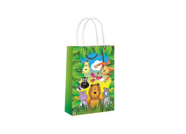 Jungle-Tasche With Griff, 14x21x7 cm, Tiermuster, Tragetasche Klein TK Gruppe® Grosshandel 