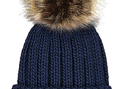 Junior Fur Pom Pom Chunky Beanie TK Gruppe® Grosshandel 