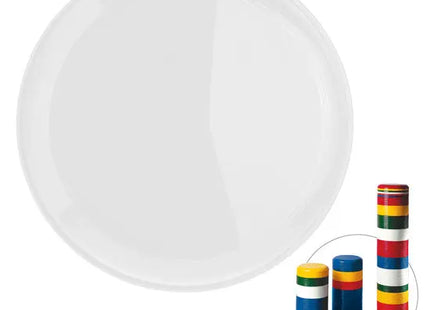 Jupiter Wurfscheibe, stapelbar, 22 cm Durchmesser in Weiß - Praktisch und vielseitig TK Gruppe® Grosshandel 