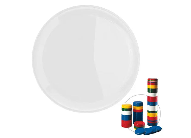 Jupiter Wurfscheibe, stapelbar, 22 cm Durchmesser in Weiß - Praktisch und vielseitig TK Gruppe® Grosshandel 