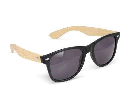 Justin RPC-Sonnenbrille mit Bambus, Schwarz, UV400 Schutzbrille TK Gruppe® Grosshandel 