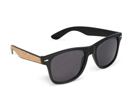 Justin RPC Sonnenbrille mit Korkeinlage UV400 - Elegant Schwarz TK Gruppe® Grosshandel 