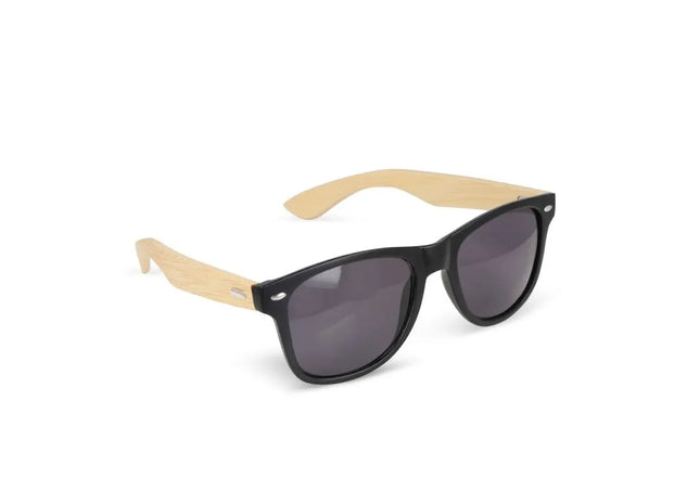 Justin RPC UV400 Sonnenbrille mit Bambus - Schwarz & Öko-Stilvoll TK Gruppe® Grosshandel 