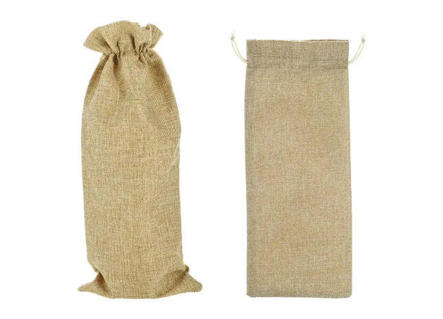 Jute Flaschentasche, 35x15 cm, Umweltfreundlich & Stilvoll - 100 Zeichen TK Gruppe® Grosshandel 