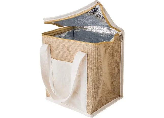 Jute Kühlbeutel Raveena: Umweltfreundlicher Genuss unterwegs für frische Snacks und Getränke TK Gruppe® Grosshandel 