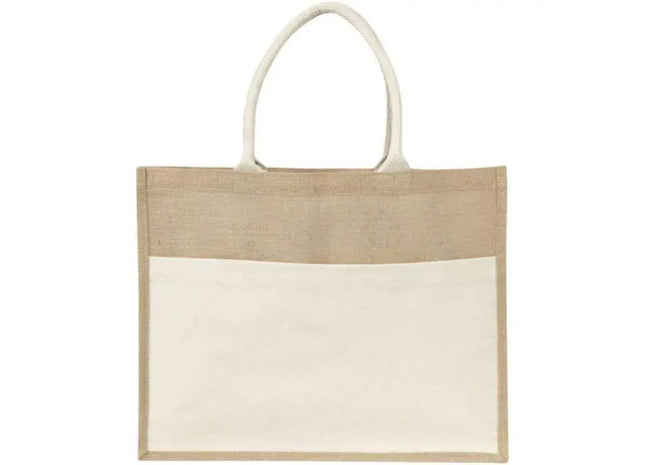 Jutetasche Livvie: Nachhaltiger Einkaufsbeutel für umweltbewusste Käuferinnen – stilvoll und praktisch TK Gruppe® Grosshandel 