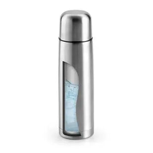 KARPOV Thermoflasche 500ml aus Edelstahl - Silberfarben & Robust TK Gruppe® Grosshandel 