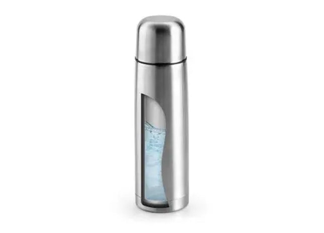 KARPOV Thermoflasche 500ml aus Edelstahl - Silberfarben & Robust TK Gruppe® Grosshandel 