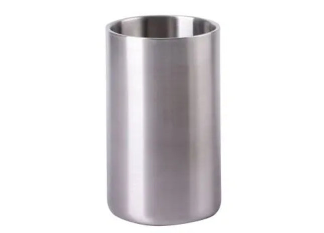 KEEP IT COOL Doppelwandiger Flaschenkühler in Silber – Eiskalt Genießen TK Gruppe® Grosshandel 