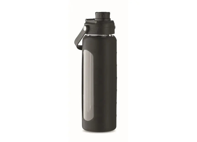 KEILA Glas-Wasserflasche 750 ml - Elegantes Schwarz TK Gruppe® Grosshandel 