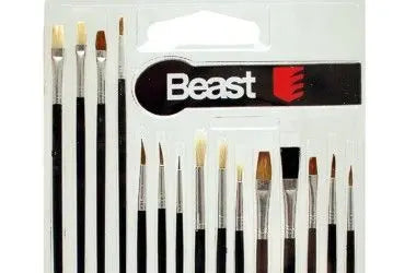 KLEINPINSELSATZ ;Premium Kleinpinsel-Set – Feindetailpinsel für Modellbau, Miniaturmalerei & Präzisionsarbeiten, Vielseitiger Feinpinselsatz mit Synthetikborsten, Perfekt für Acryl-, Öl- & Aquarellfarben TK Gruppe® Grosshandel 