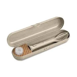 KLIKK Pocket Ready Besteck-Set im Etui - Desert Sand Eleganz TK Gruppe® Grosshandel 