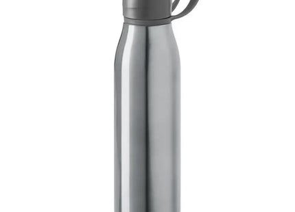 KORVER Aluminium Sportflasche, 650ml - Elegantes Satinsilber TK Gruppe® Grosshandel 
