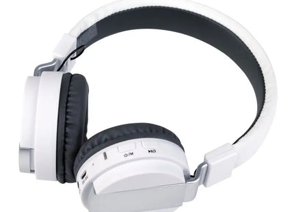 Kabellose FREE MUSIC Kopfhörer - Weiße drahtlose Headsets für unbegrenzten Musikgenuss TK Gruppe® Grosshandel 