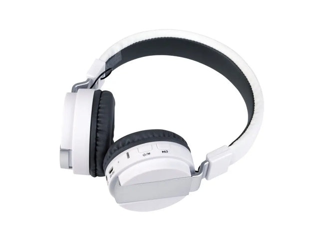 Kabellose FREE MUSIC Kopfhörer - Weiße drahtlose Headsets für unbegrenzten Musikgenuss TK Gruppe® Grosshandel 