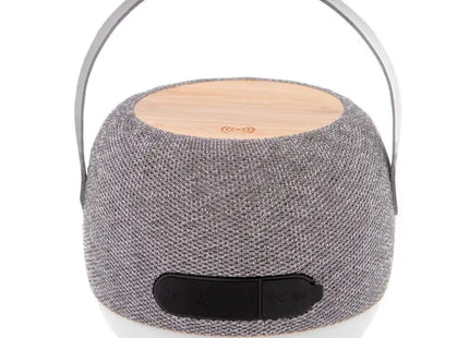 Kabelloser Lumifi Lautsprecher mit Ladefunktion - Grau, Bluetooth-kompatibel TK Gruppe® Grosshandel 