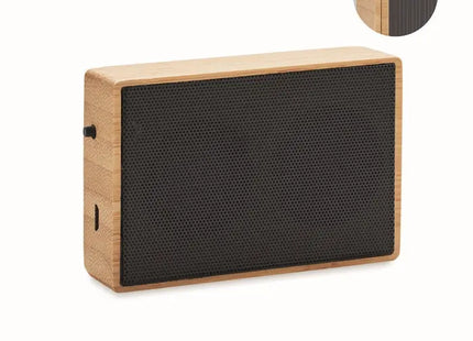 Kabelloser Solar-Lautsprecher SOLAE - Holz Stilvoller, Umweltfreundlicher Outdoor-Lautsprecher TK Gruppe® Grosshandel 