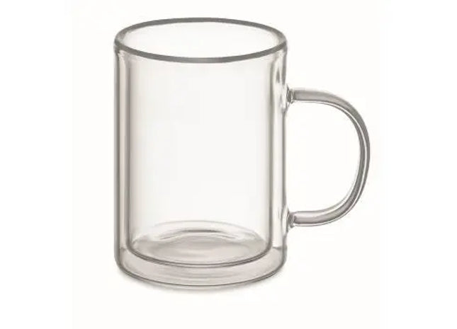 Kaffeebecher Glas 225 ml SUBLIMGLOSS+ - Transparent, Hochwertiger Glasbecher, Personalisierbar, Spülmaschinenfest TK Gruppe® Grosshandel 