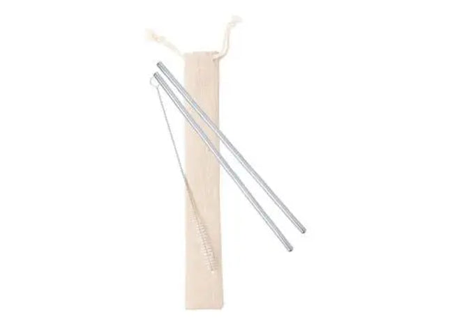 Kalux Trinkhalm-Set in Silber: Nachhaltig, Elegant & Vielseitig TK Gruppe® Grosshandel 