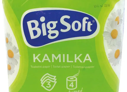 Kamilka Big Soft 3-lagiges Toilettenpapier, 4 Rollen à 160 Blatt – Ultra Weich für höchsten Komfort TK Gruppe® Grosshandel 