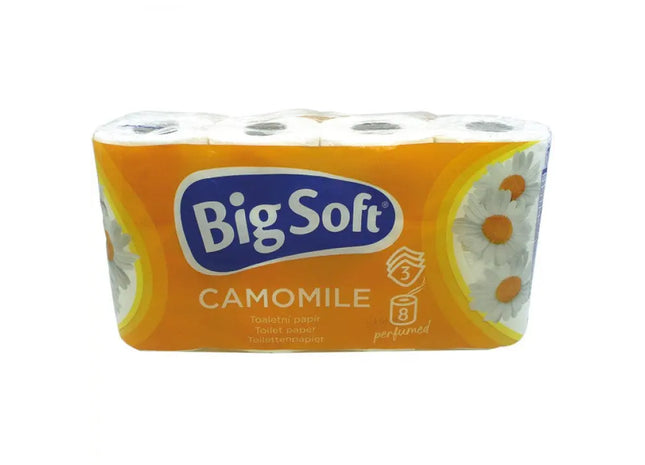 Kamilka Big Soft Toilettenpapier, 3-lagig, 8 Rollen à 150 Blatt – Extra Weich TK Gruppe® Grosshandel 