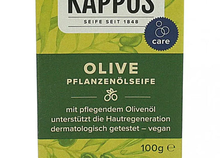 Kappus Olivenölseife, 100g – Feuchtigkeitsspendende Seife in Faltkarton TK Gruppe® Grosshandel 