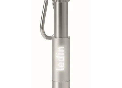 Karabiner-Taschenlampe POP LIGHT - Silber - Kompakt, Praktisch und Stilvoll für Unterwegs TK Gruppe® Grosshandel 