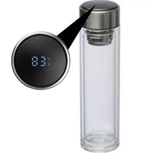 Karlstad Transparente Isolierflasche - Klare Sicht, Modernes Design TK Gruppe® Grosshandel 