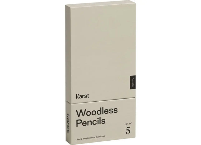 Karst 5er-Pack 2B Holzlose Graphitstifte in Grau - Perfekt für Künstler & Designer TK Gruppe® Grosshandel 