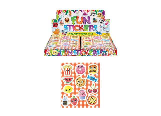 Foodie Face Sticker 10x11,5 cm, 12 Stück/Karte - Dekorative Aufkleber für Küche & DIY TK Gruppe® Grosshandel 