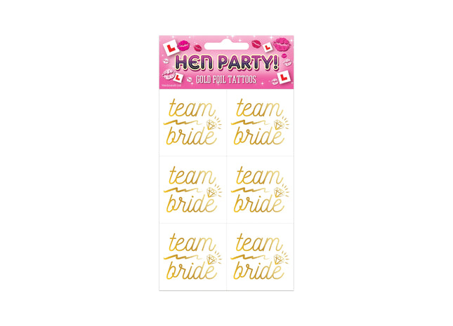 Goldfolien-Tattoos für Jungle Abschied, 5x5cm, 6 Stück/Karte - Partyzubehör TK Gruppe® Grosshandel 